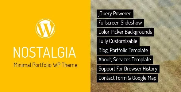 Nostalgia  - Responsive Portfolio WordPress Theme