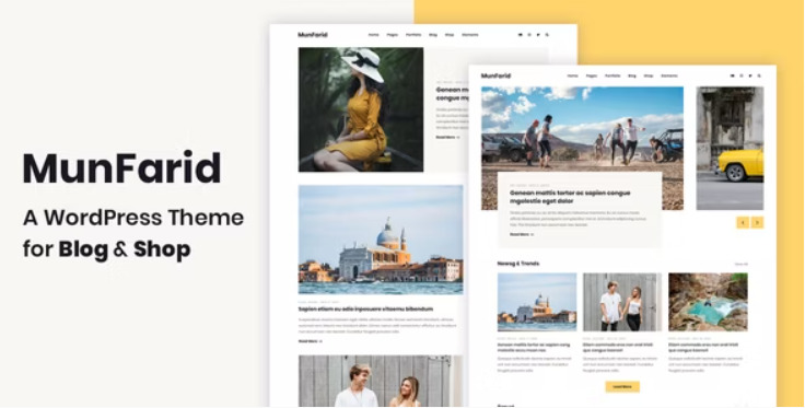 Munfarid - A WordPress Theme For Blog & Shop