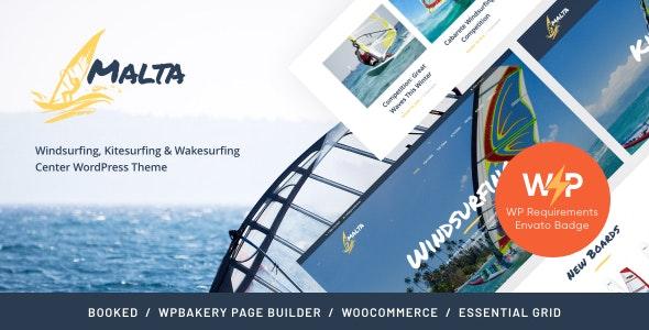 Malta - Windsurfing, Kitesurfing & Wakesurfing Center WordPress Theme