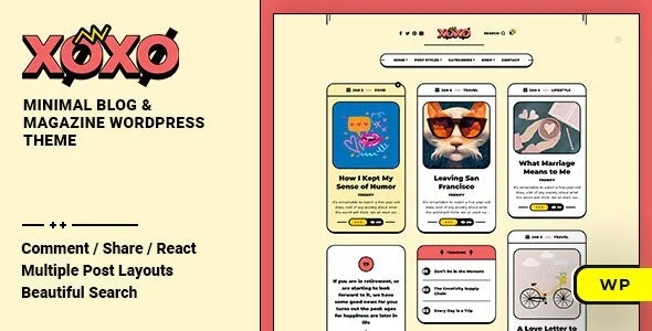 Xoxo  - Blog & Magazine WordPress Theme