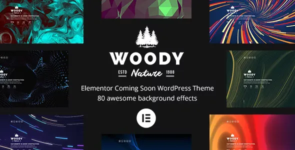 Woody  - Elementor Coming Soon WordPress Theme