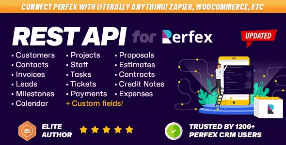 REST API Module for Perfex CRM - Connect Your Perfex CRM with Third Party Applications