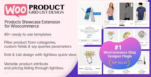 WOO Product Grid List Design - Responsive Products Showcase Extension for WooCommerce