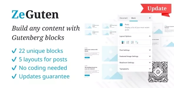 ZeGuten - Gutenberg Blocks WordPress Plugin
