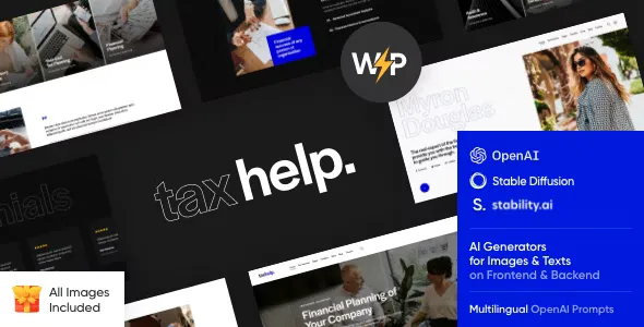 Tax Help Finance & Accounting Adviser Theme