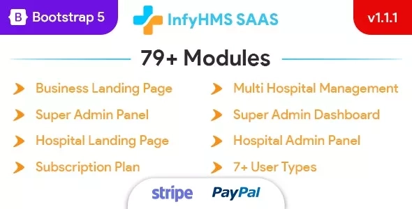 InfyHMS-Saas - Laravel Multi Hospital Management System - SaaS Hospital