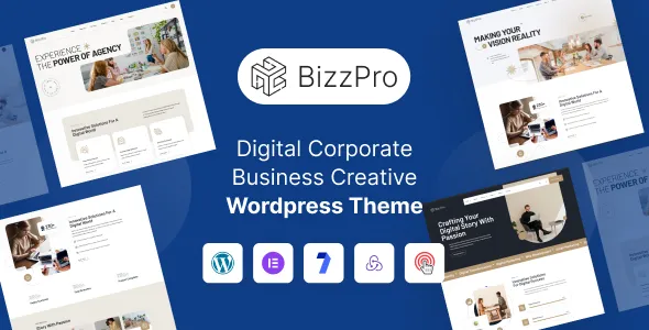 Bizzpro - Digital Corporate Business Creative WordPress Theme Multipurpose