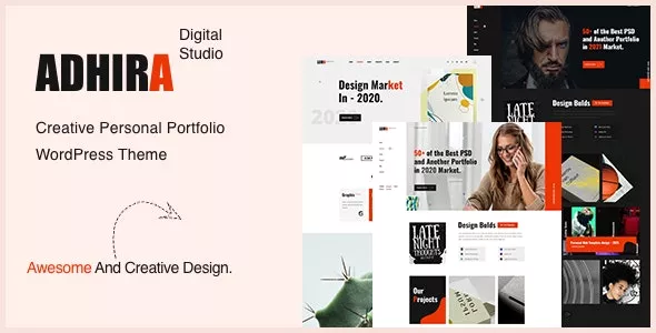 Adhira  - Creative Agency Portfolio WordPress Theme