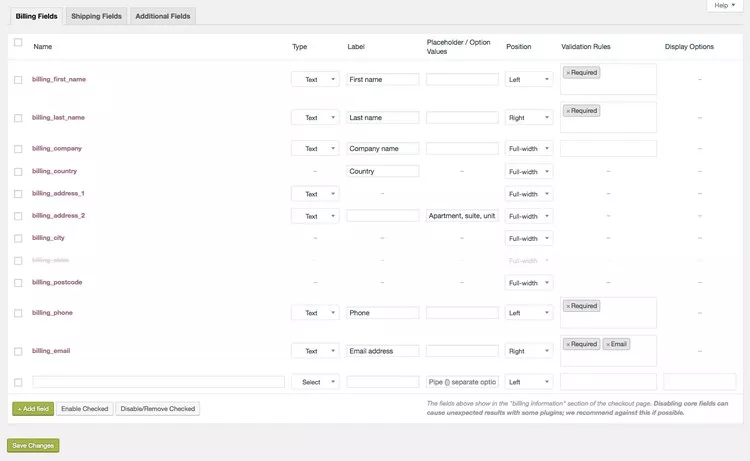 WooCommerce Checkout Field Editor | Hi-Tech Coder