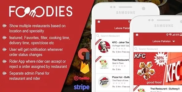 Native Restaurant Food Delivery & Ordering System With Delivery Boy - Android