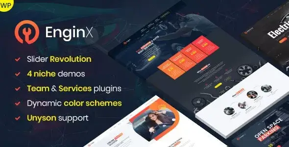 EnginX - Auto Repair Service WordPress Theme