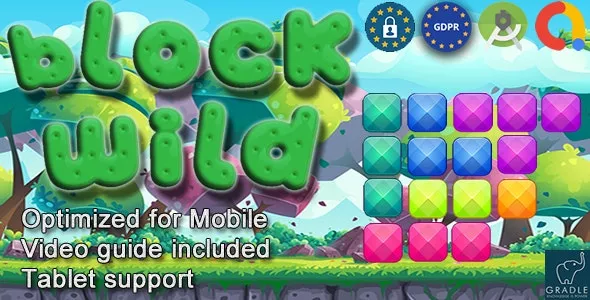 Block Puzzle Wild (Admob + GDPR + Android Studio)