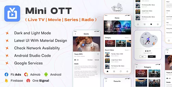 Mini OTT  - Live TV, Streaming, Movie, Radio