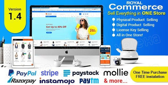 RoyalCommerce  - Laravel Ecommerce System with Physical and Digital Product Selling