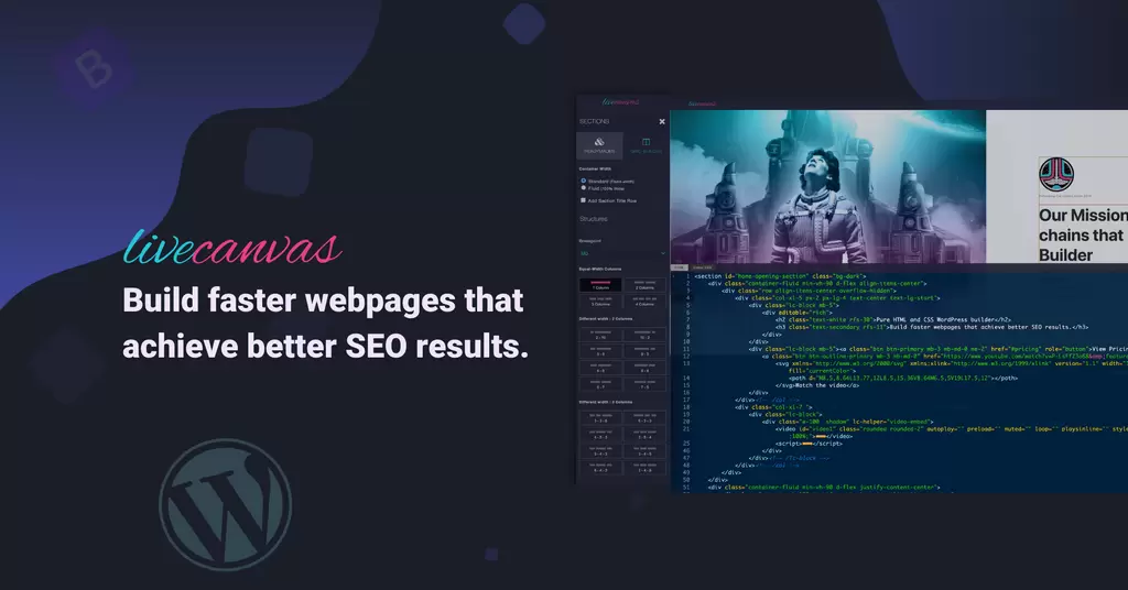 LiveCanvas - Bootstrap 5 WordPress Page Builder for Web Designers