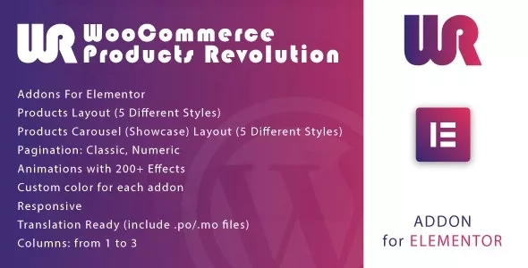 WooCommerce Products Revolution for Elementor