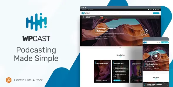 Wpcast - Audio Podcast WordPress Theme