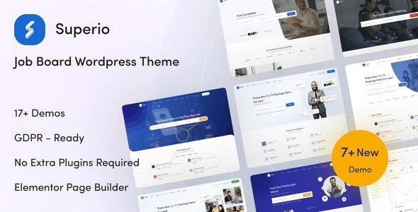 Superio  - Job Board WordPress Theme