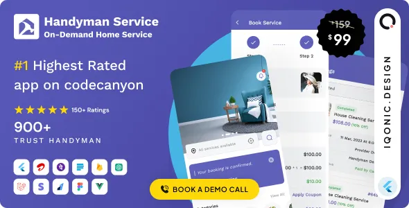 Handyman Service  - On-Demand Home Service Flutter App with Complete Solution