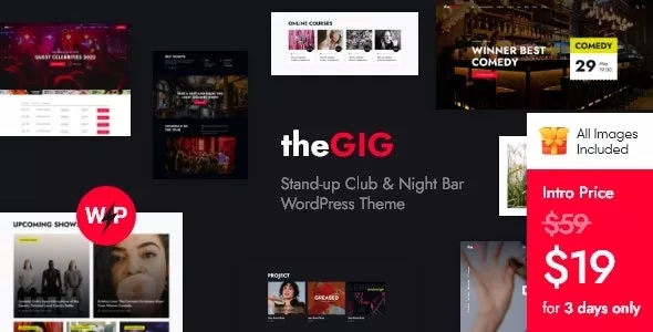 The Gig - Stand-up Club & Night Bar WordPress Theme