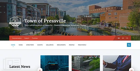 Pressville  - Municipal & City Government WordPress Theme