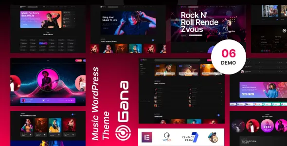 Gana Music and Event WordPress Theme