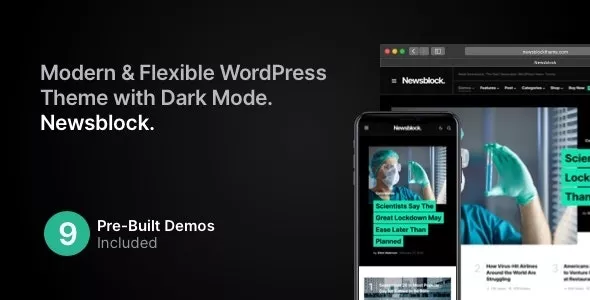 Newsblock - News & Magazine WordPress Theme with Dark Mode