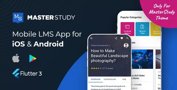 MasterStudy LMS Mobile App  - Flutter iOS & Android