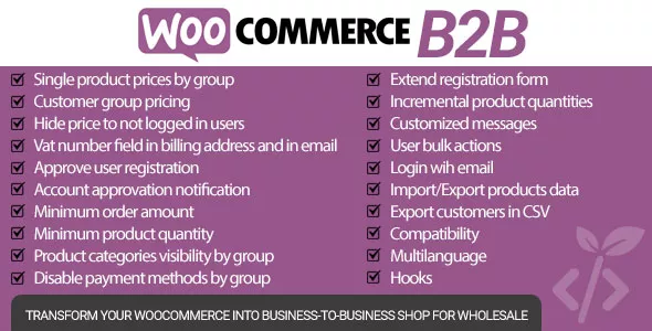 B2B for WooCommerce