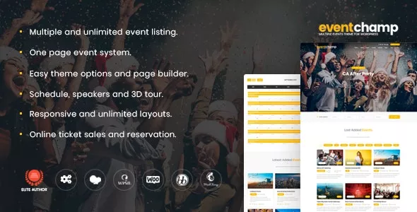 Event Champ - Multiple Event & Conference WordPress Theme