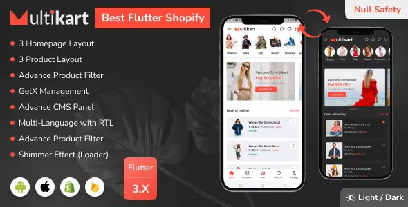 Multikart - Best Shopify Flutter E-commerce Full App
