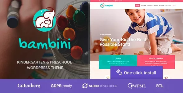 Bambini  - Pre-School and Kindergarten Theme