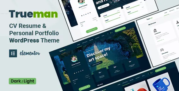 Trueman CV Resume WordPress Theme