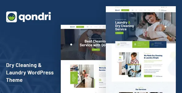 Qondri Dry Cleaning & Laundry Services Wordpress Theme