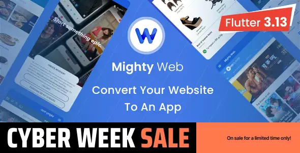 MightyWeb Webview - Web to App Convertor (Flutter + Admin Panel)