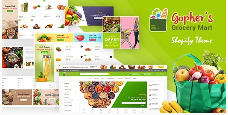 Gopher | Grocery Store Shopify Theme