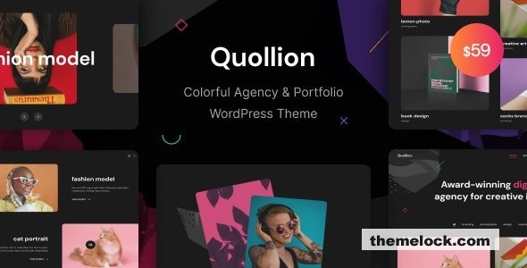 Quollion - Colorful Agency & Portfolio WordPress Theme