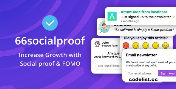 66socialproof - Social Proof & FOMO Widgets Notifications (SAAS)