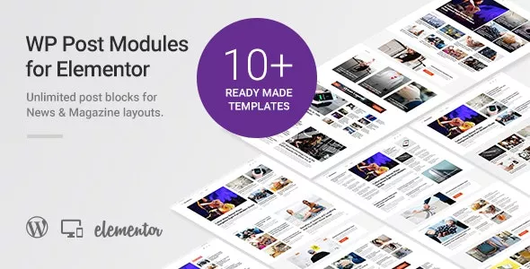 WP Post Modules for NewsPaper and Magazine Layouts (Elementor Addon)