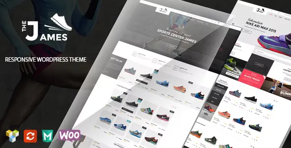 James Responsive WooCommerce Shoes Theme