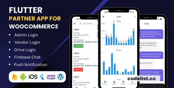 Flutter app for WooCommerce admin, vendors and delivery boys