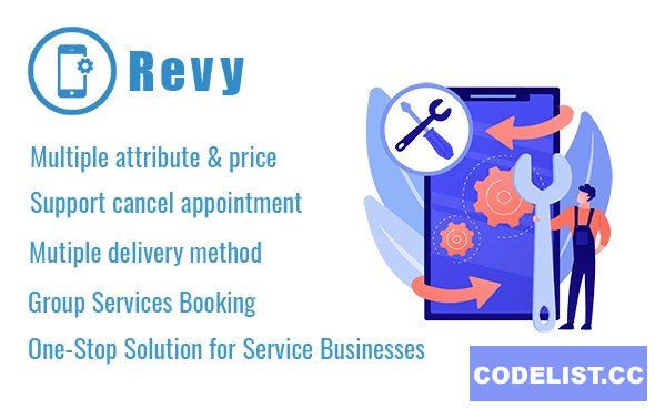 Revy - WordPress booking system for repair service industries