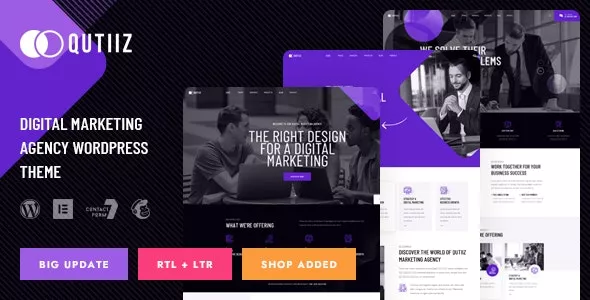 Qutiiz Digital Marketing Agency WordPress Theme