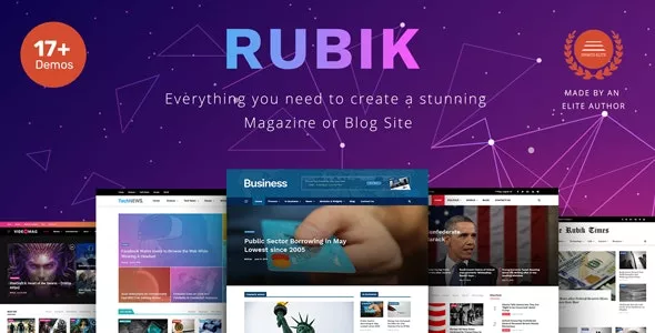 Rubik  - A Perfect Theme for Blog Magazine Website