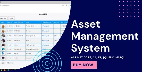 Asset Management System with Barcode