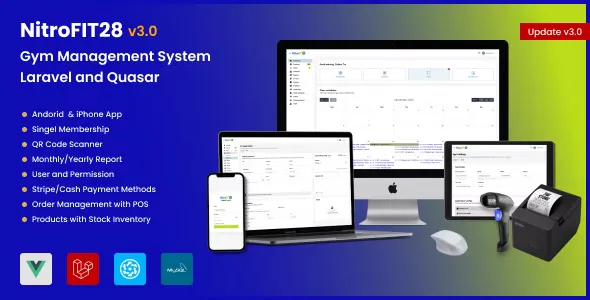 NitroFIT28 - Fitness & Gym Management System