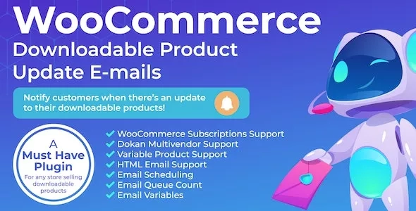 WooCommerce Downloadable Product Update E-mails