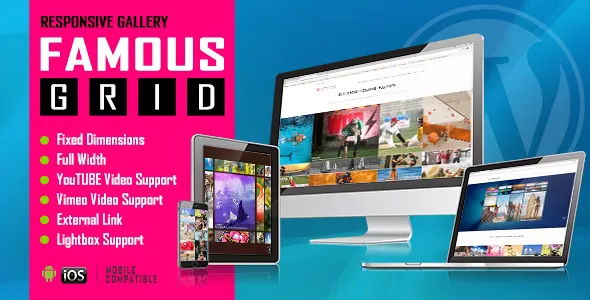 Famous Responsive Image And Video Grid Gallery WordPress Plugin