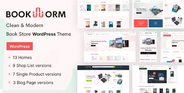 Bookworm Bookstore & Bookshop WooCommerce Theme