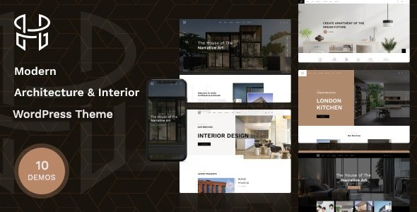 Hellix Modern Architecture & Interior Design WordPress Theme